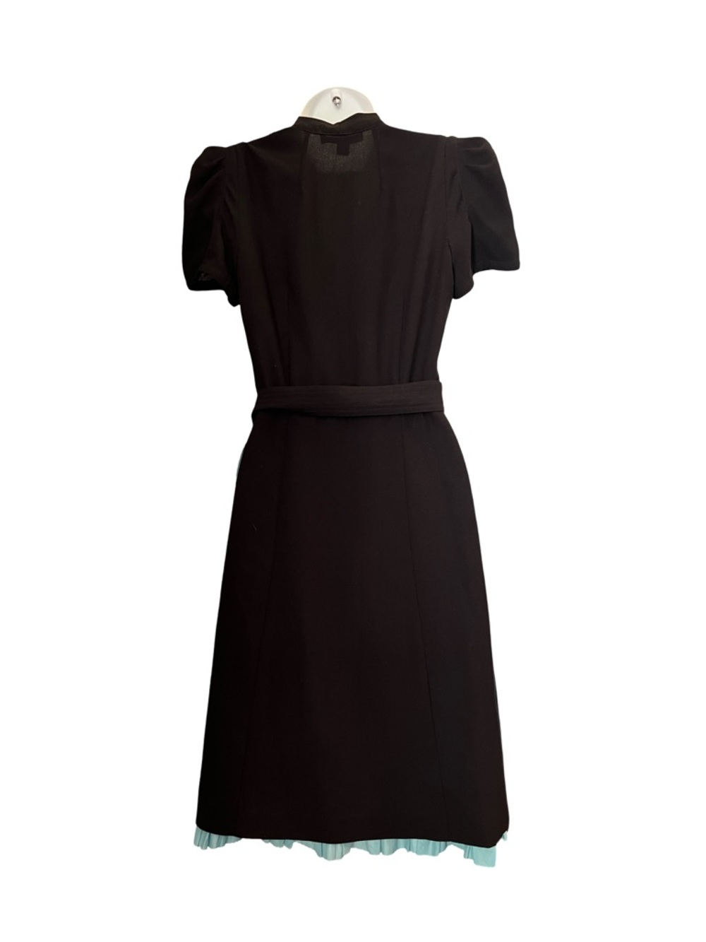 Betsey Johnson Vintage Inspired 1940s Black Mint Green Dress Size 2 - Picture 6 of 8